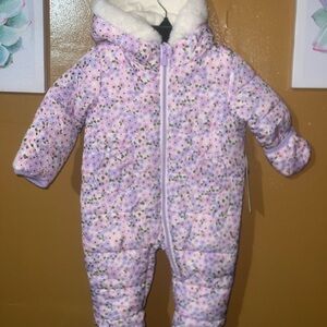 Kensie Girl Lavender Floral Footie